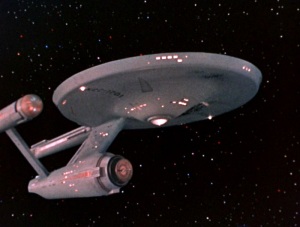 The Enterprise as it appeared in the weekly series